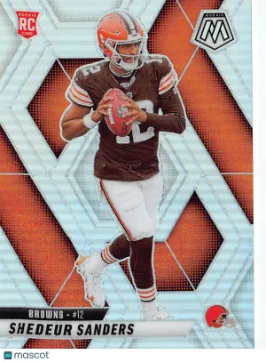 2025 Panini Mosaic Football Shedeur Sanders Silver Rookie RC #302 Cleveland Browns