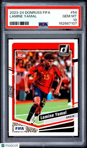 2023-24 Panini Donruss FIFA Lamine Yamal #54 PSA 10