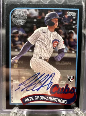 2024 Topps Pete Crow-Armstrong Auto Black /199 #89BA-PC
