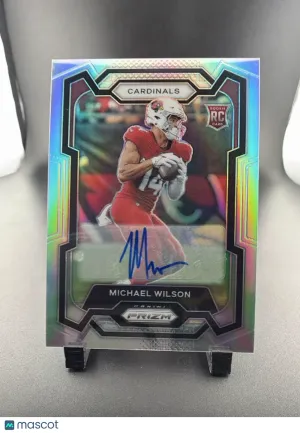 2023 Panini Prizm Football Michael Wilson #303 Silver RC