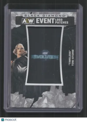 2024 Upper Deck Black Diamond AEW “Timeless” Toni Storm #LPR-6 AEW Event Logo Patches Revolution