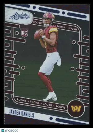 Jayden Daniels 2024 Panini Absolute Blue RC #102 Washington Commanders