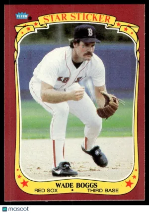 1986 Baseball Wade Boggs #8
