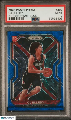 2020 Panini Prizm CJ Elleby Choice Prizm Blue PSA 9