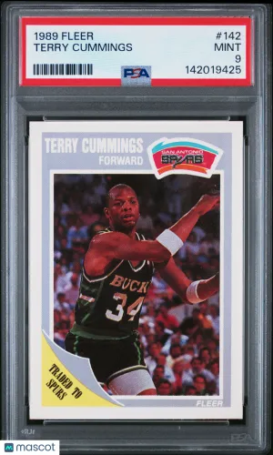 1989 Fleer Terry Cummings #142 PSA 9