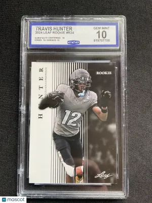 2024 Leaf Rookie Travis Hunter #R-34 CCG 10