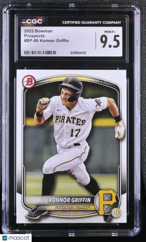 2025 Bowman Konnor Griffin Prospects #BP-86 CGC 9.5 Pittsburgh Pirates