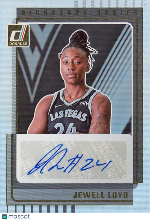 2025 Panini Donruss Jewell Loyd Signature Series Auto #SS-JL Las Vegas Aces