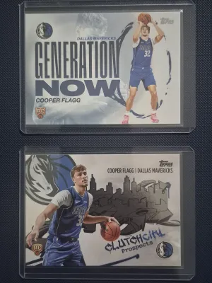 2 Card Cooper Flagg Rookie Lot front