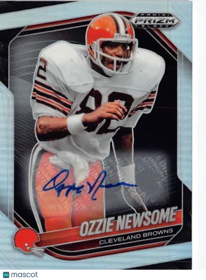 2026 Panini Prizm Black Football Ozzie Newsome Silver Autograph #30 Cleveland Browns