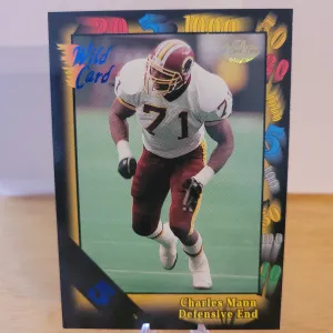 1992 Wild Card 5 Stripe Charles Mann