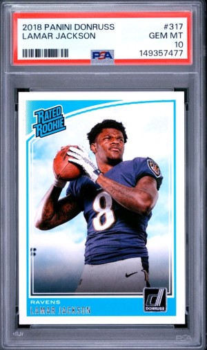 2018 Panini Donruss Lamar Jackson PSA 10