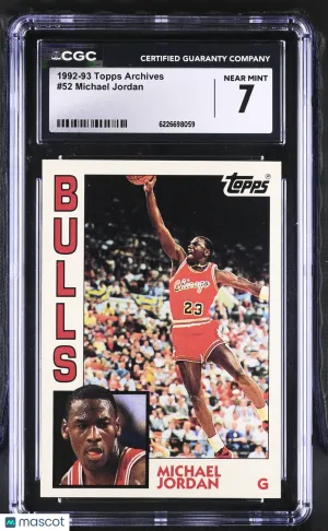 1992-93 Topps Archives Michael Jordan #52 CGC 7 Chicago Bulls