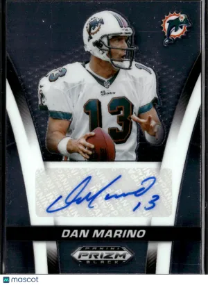 Dan Marino 2026 Panini Prizm Black Auto Miami Dolphins