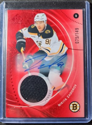 Nikita Zadorov SP Game Used Red Autograph Jersey /149