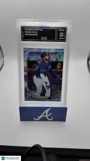 2019 Bowman Chrome Mega Fernando Tatis Jr. #BCP-25 Box Refractor GMA 10