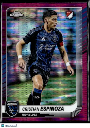 2025 Topps Chrome MLS Cristian Espinoza #133 Pink Refractor