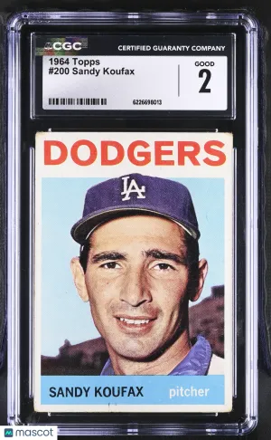 1964 Topps Sandy Koufax #200 CGC 2 Los Angeles Dodgers