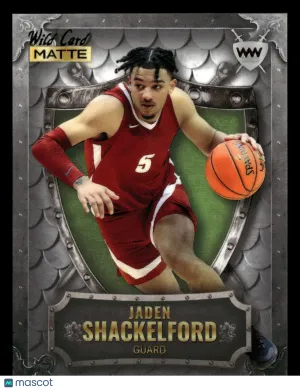 2022 Wild Card Matte Weekend Warrior Jaden Shackelford #WW-17