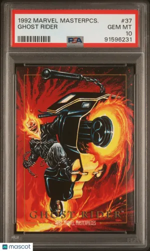 1992 Marvel Masterpieces Ghost Rider #37 PSA 10