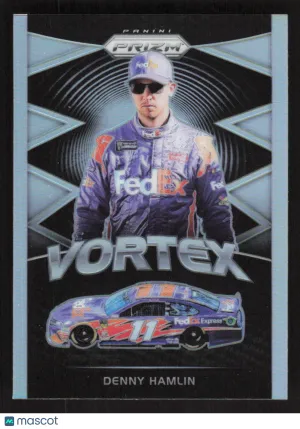 2018 Panini Prizm Denny Hamlin #59 PrizmVortex Silver