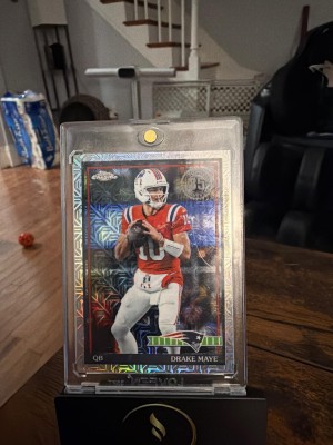 2026 Topps Flagship #91TC-46 Drake Maye 35th Anniversary Chrome
