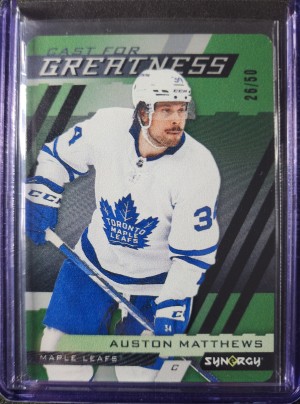 2022-23 Auston Matthews Cast for Greatness Green /50