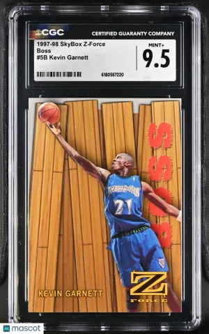 1997-98 Skybox Z-Force Kevin Garnett Boss #5B CGC 9.5 Minnesota Timberwolves
