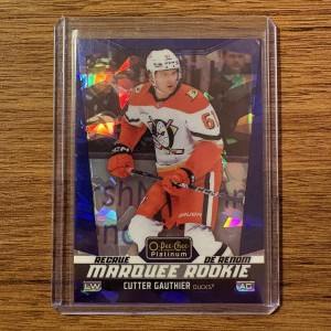 2024-25 O-Pee-Chee Platinum Cutter Gauthier Blue Fragments Rookie /125 Ducks