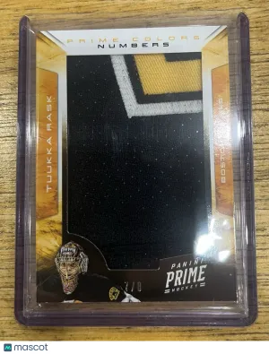 2012-13 Panini Prime Colors Numbers #50 Tuukka Rask 7/8