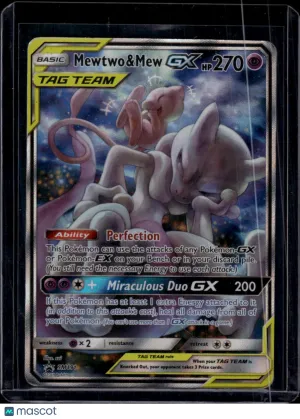 Pokemon 2019 Sun & Moon Pokemon Mewtwo&Mew GX FA