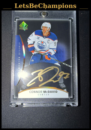 2025-26 SP Authentic Connor McDavid Mystery Black Auto (SSP)