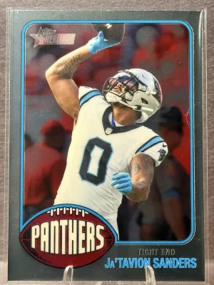 Ja'Tavion Sanders #184 Chrome 2026 Topps Heritage (Carolina Panthers)