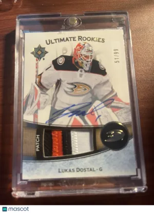 2022/23 Ultimate Collection Rookies 51/99 Lukas Dostal RPA Rookie Patch Auto RC