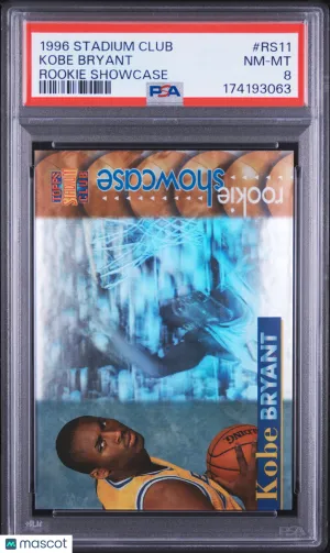 1996 Stadium Club Rookie Showcase Kobe Bryant #RS11 PSA 8