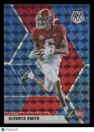 DeVonta Smith 2021 Panini Mosaic Draft Picks #36 Blue Mosaic 37/75 RC Alabama Crimson Tide