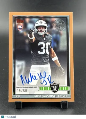 2026 Topps Mike Washington #50 Gold Rookie