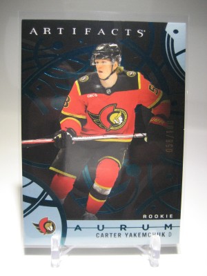 2026-27 Upper Deck Artifacts Aurum Teal 58/100 Carter Yakemchuk