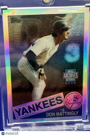 2002 Topps Archives Reserve Don Mattingly Refractor New York Yankees