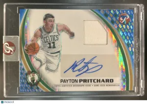 Pristine Payton Pritchard Pristine Pieces Autograph Relics Pristine Blue #PPA-PP Boston Celtics
