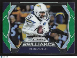 2019 Panini Prizm Keenan Allen #B-KA Brilliance Prizms Green
