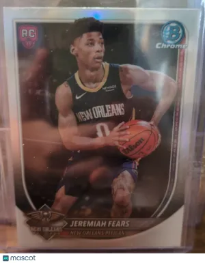 2025-26 Bowman Jeremiah Fears #BRR -7 Red Rookie Variations Short Print Rookie New Orleans Pelicans