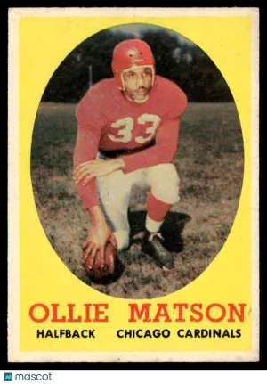 1958 Topps Football Card Ollie Matson Chicago Cardinals #127 EX-MT