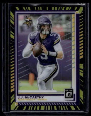 #46 J.J. McCarthy 2025 Donruss Optic - Electricity #/75