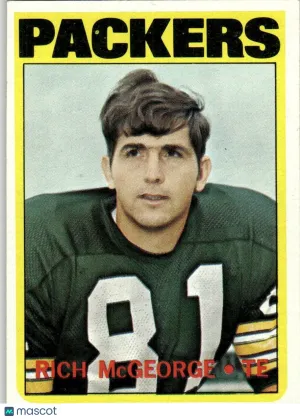 1972 Football Card Rich McGeorge #33
