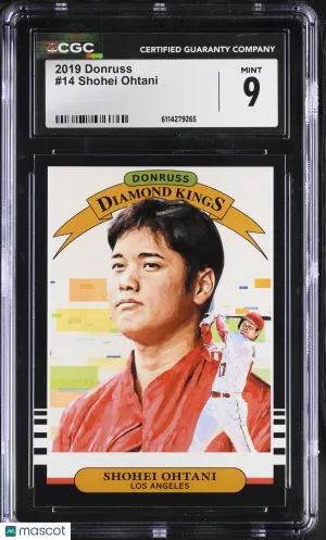 2019 Donruss Shohei Ohtani #14 CGC 9 Los Angeles Angels