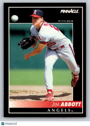 1992 Pinnacle 539 Jim Abbott California Angels
