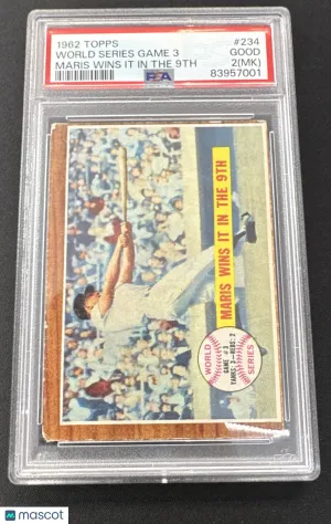 1962 Topps Roger Maris #234 [Base] Base Set PSA 2