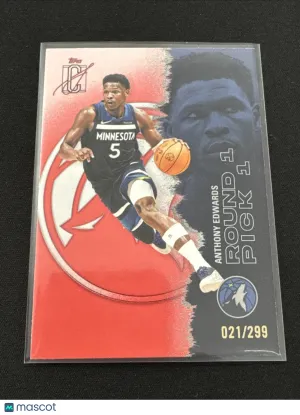 2025-26 Topps Anthony Edwards #68 Signatures