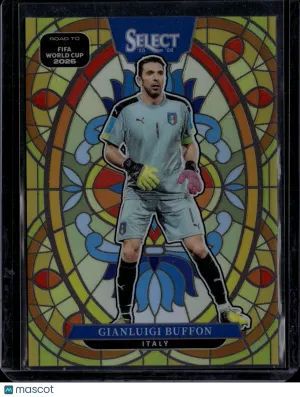 2026 Panini Select Road to FIFA World Cup Gianluigi Buffon #17 Stained Glass